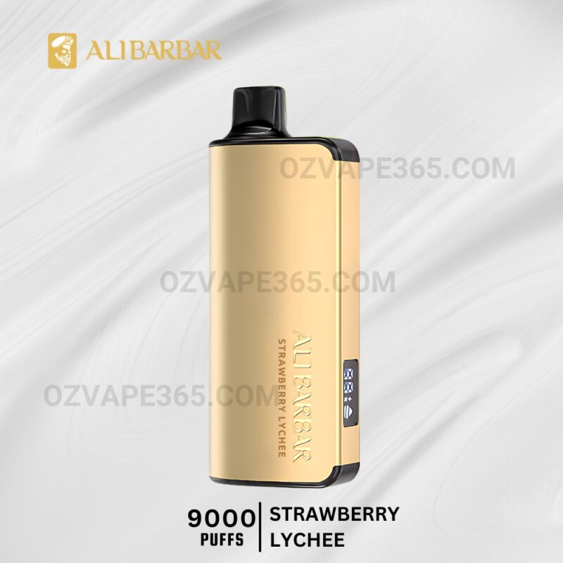 ALIBARBAR INGOT 9000 Puffs Strawberry Lychee