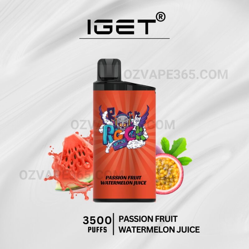 IGET Bar 3500 Puffs Passion Fruit Watermelon Juice 8 IGET Bar 3500 Puffs Passion Fruit Watermelon Juice
