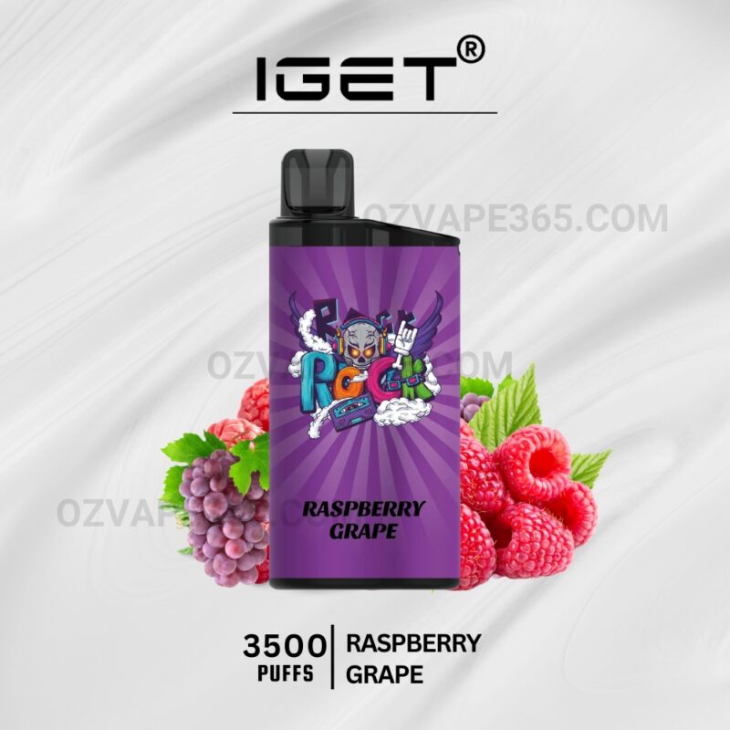 IGET Bar 3500 Puffs Raspberry Grape