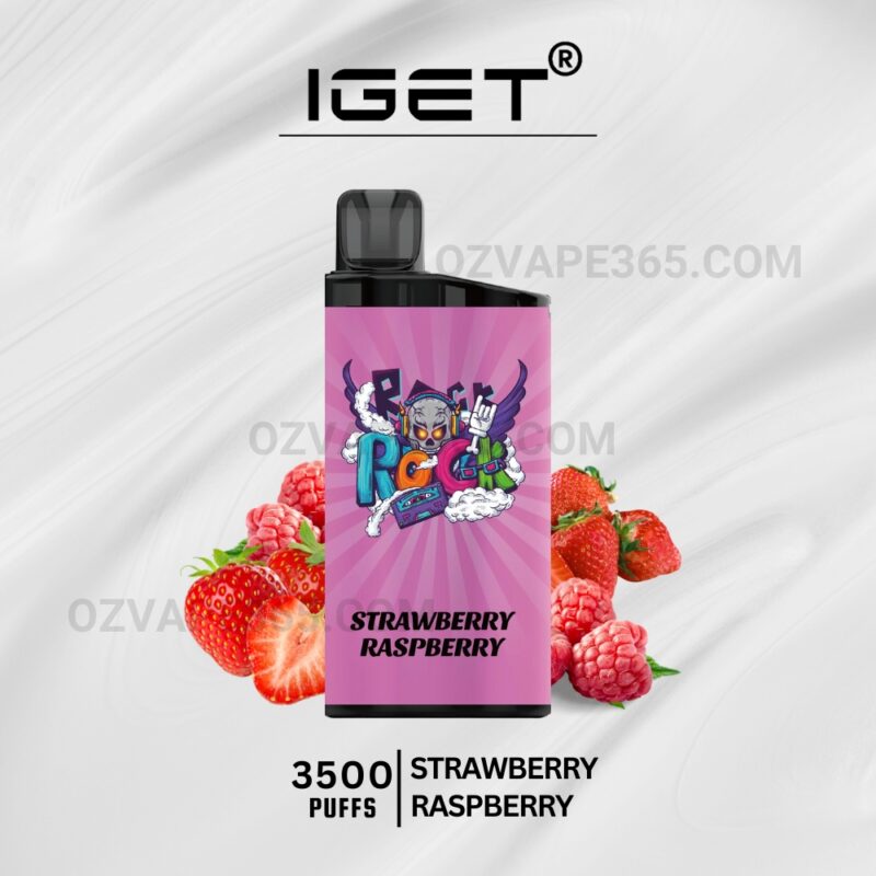 IGET Bar 3500 Puffs Strawberry Raspberry