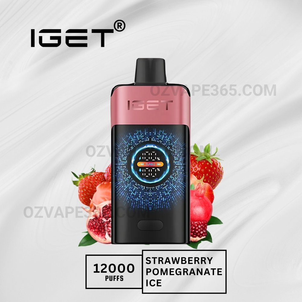 Iget One 12000 Puffs Strawberry Pomegranate Ice Iget One 12000 Puffs Strawberry Pomegranate Ice