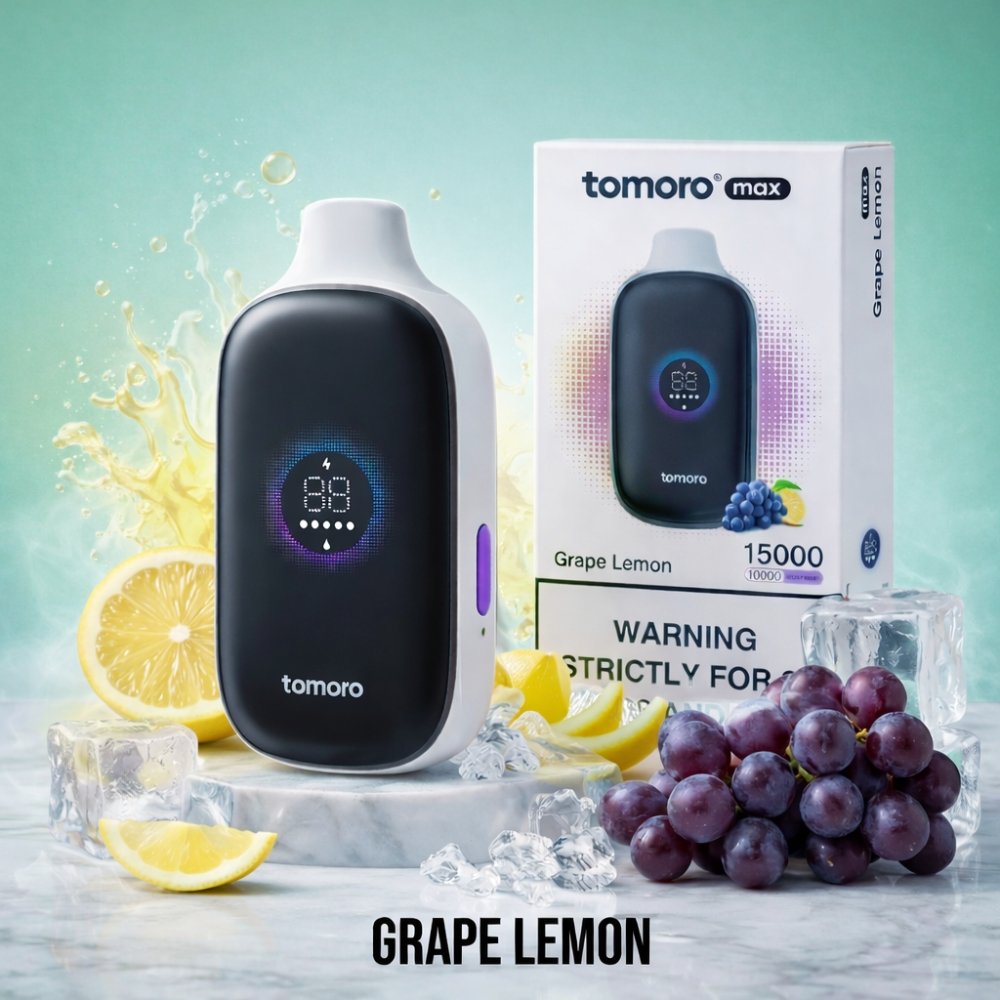 TOMORO 15000 Puffs Grape Lemon TOMORO Max 15000 Puffs Grape Lemon