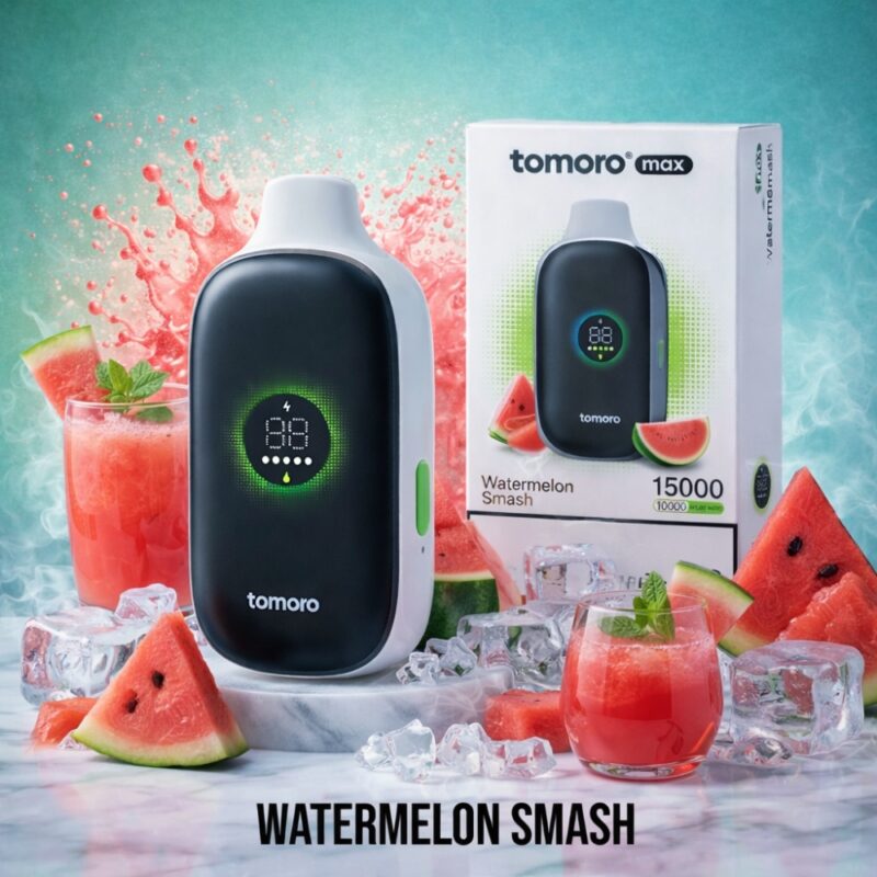 TOMORO Max 15000 Puffs Watermelon Smash 1 TOMORO Max 15000 Puffs Watermelon Smash