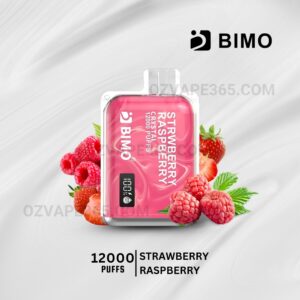 BIMO Crystal 12000 Puffs Strawberry Raspberry