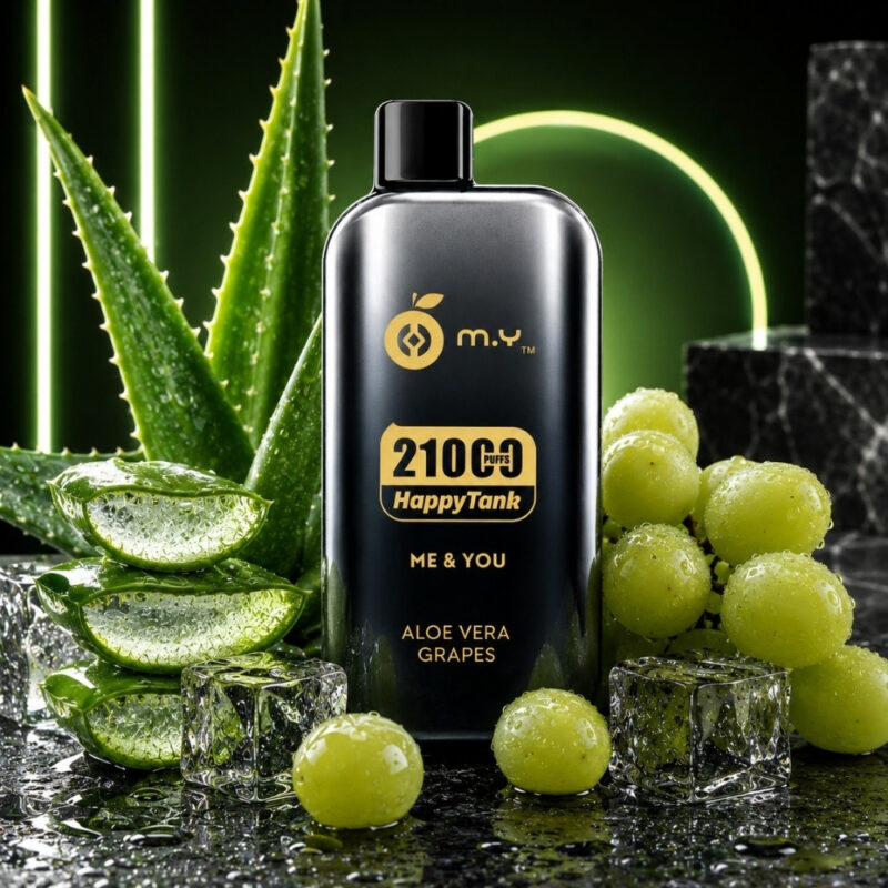 HappyTank 21000 Puffs Aloe Vera Grapes